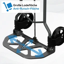 Tronitechnik ® Sackkarre SK-02 Handkarre klappbar, Transportkarre bis 60kg, Klappwagen aus Metall - Transportwagen Clearance