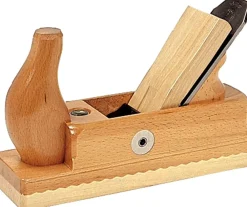 Ulmia Holzhobel / Putzhobel mit Weiü?buchensohle/Doppeleisen, Putzen von Vollholz New