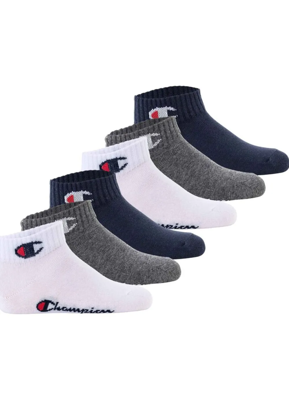 Champion Unisex Socken Blau/Weiß/Grau Hot