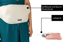Unold Wärmi Premium Set 86020 Beige elektrische Wärmflasche (Akkubetrieb, sichere Handhabung, 10 min Aufheizzeit, autom. Abschaltfunktion, Überhitzungsschutz, inkl. Stoffbeutel, Bauch-/ Rückenbinde, Fußwärmekissen, Ladekabel, Material Polyester/Kunststoff, Outlet