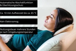 Unold Wärmi Premium Set 86020 Beige elektrische Wärmflasche (Akkubetrieb, sichere Handhabung, 10 min Aufheizzeit, autom. Abschaltfunktion, Überhitzungsschutz, inkl. Stoffbeutel, Bauch-/ Rückenbinde, Fußwärmekissen, Ladekabel, Material Polyester/Kunststoff, Outlet