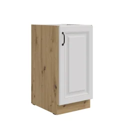 Küchen-Preisbombe Unterschrank 40 cm Stilo Weiß + Eiche Artisan Küchenzeile Küchenblock Küche Sale