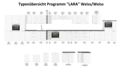 Küchen-Preisbombe Unterschrank 80 Lara Weiß Hochglanz Küchenzeile Küchenblock Küche Soft-Close Discount