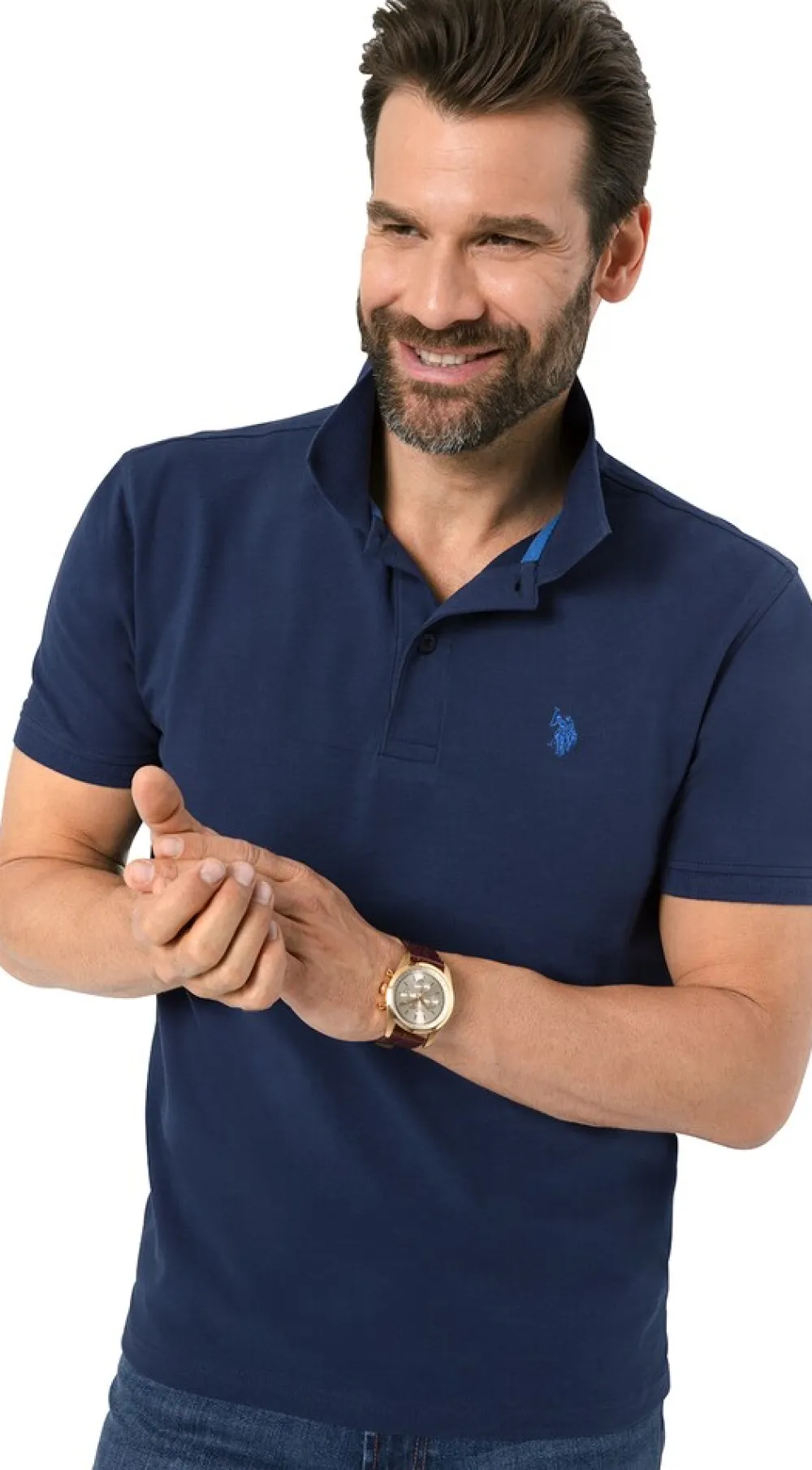 U.S. Polo Assn. Herren Pooshirt gelb Best
