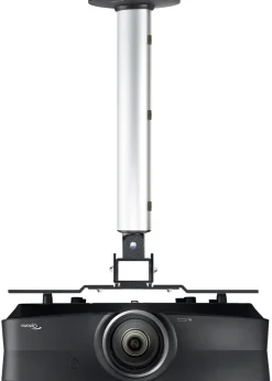 VCM Beamer Deckenhalterung | bis 50 kg | höhenverstellbar 45-80 cm | ausziehbare Projektor Halterung | Universal Deckenhalterung | CPM Silber Sale