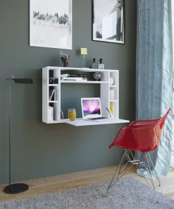Computertisch hängend | Klapptisch | Wandschreibtisch | Maße ca. H. 60 x B. 90 x T. 20 cm | Schreibtisch - Wandila ^ VCM