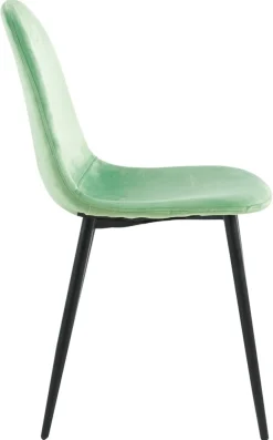 VCM 6er Esszimmerstühle | skandinavischer gepolsterter Küchenstuhl | Maße ca. H. 83 x B. 54 x T. 59 cm | bequeme Rückenlehne | Esszimmerstuhl - Fiolo Mint Outlet