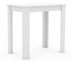 VCM Holz Esstisch | H. 76 x B. 80 x T. 50 cm  | Küchentisch Speisetisch Tisch Esal Weiß Hot