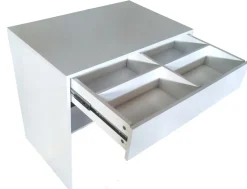 VCM Holz Schreibtisch | Computertisch mit Schublade | H. 75 x B. 77 x T. 50 cm | Büromöbel Nitolda weiß Online