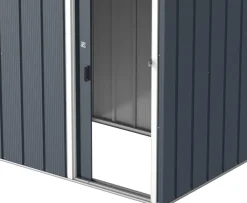 DURAMAXX VCM Metall Gartenhaus 262x234  Geräteschuppen Garten Gerätehaus Schiebetüren, H. 191 x B. 262 x T. 234 cm, Metall Anthrazit Best