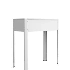 Metall Hochbeet 80x35x80 cm, stehender Pflanzkasten für Balkon Terrasse Garten, Blumenkasten, Balora L ^ VCM New