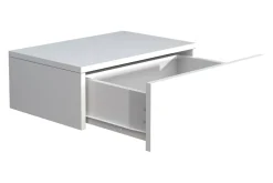 VCM Nachtschrank | Wandschublade | Wandboard | Nachttisch | Maße ca. H. 15 x B. 45 x T. 30 cm - Usal M 45 cm Weiß Clearance