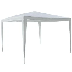 Pavillon | Maße ca. 3x3 m | wasserabweisende 110g / m² PE Plane | Partyzelt | Gartenzelt mit Stahlgestell | Festivalzelt | ^ VCM Clearance