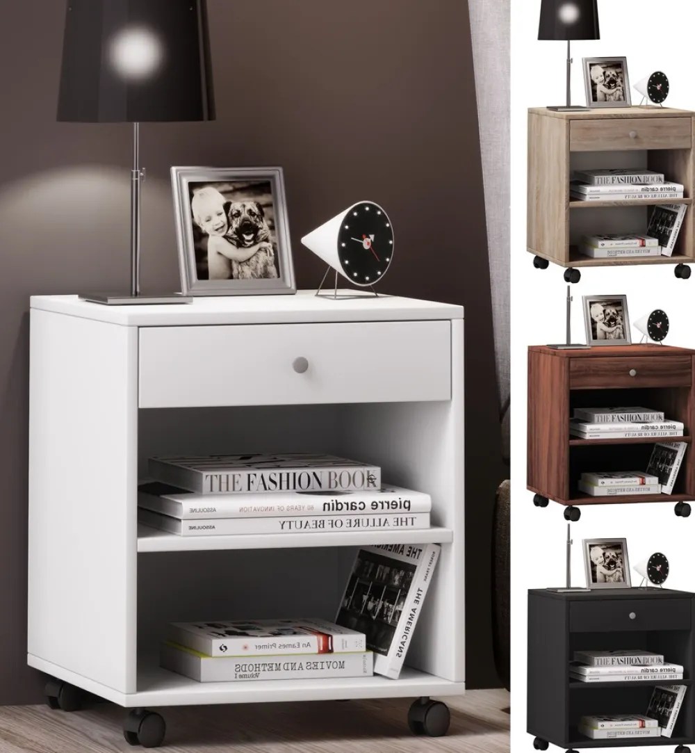 Rollbarer Nachtschrank Rolda ^ VCM Sale