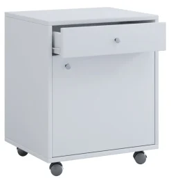 VCM Rollcontainer | Beistellcontainer mit Schublade | Maße ca. H. 54 x B. 45 x T. 38 cm | Bürocontainer - Masola Weiß Clearance