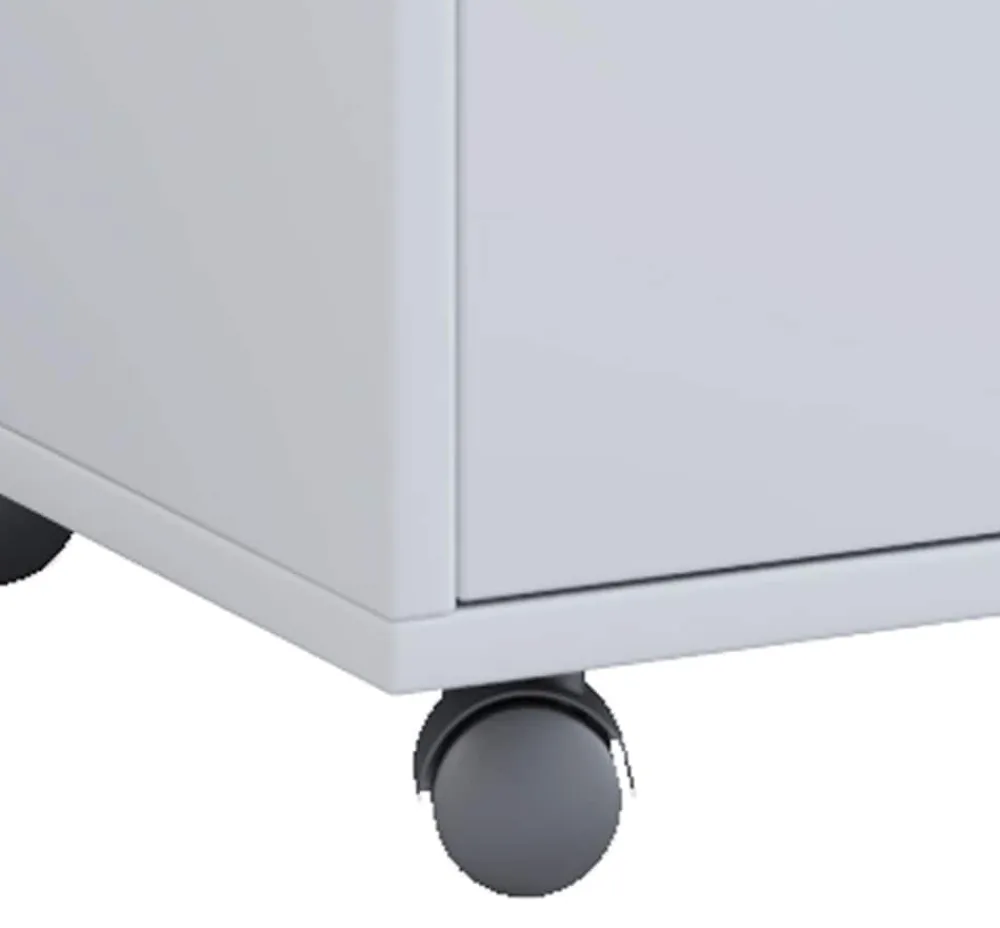 VCM Rollcontainer | Beistellcontainer mit Schublade | Maße ca. H. 54 x B. 45 x T. 38 cm | Bürocontainer - Masola Weiß Clearance