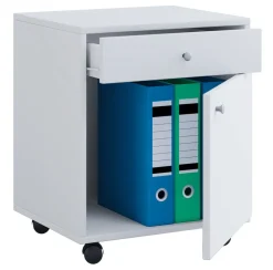 VCM Rollcontainer | Beistellcontainer mit Schublade | Maße ca. H. 54 x B. 45 x T. 38 cm | Bürocontainer - Masola Weiß Clearance