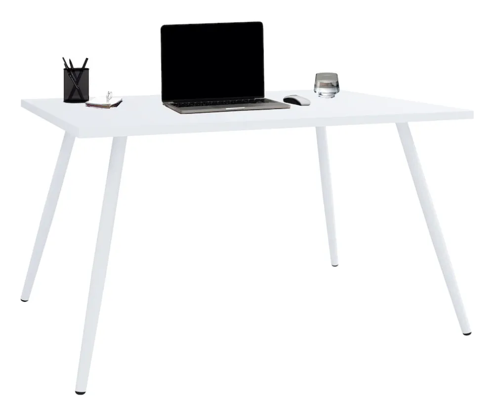 Schreibtisch Computertisch Bürotisch Skandanivischer Retro Look Salia 110x80 cm ^ VCM Sale