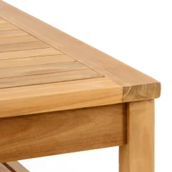 3-tlg. Gartenmöbelset | Sitzgruppe natur | Garten-Set | Gartentisch mit Bank 135 cm ^ VCM Online
