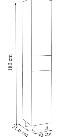 5-tlg. Waschplatz | Waschtisch Unterschrank 100 cm | Badmöbel Set mit Waschbecken Spiegelschrank Hochschrank | grifflose Schubladen | Komplettset Silora XL ^ VCM Discount