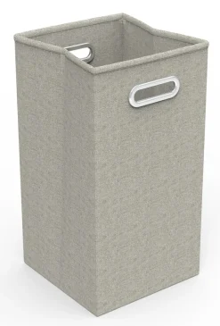 VCM Wäschekorb | Stoff Wäschebox | Wäschetruhe | Maße ca. H. 70 x B. 30 x T. 30 cm | Stoffbox - Zalo Creme Discount