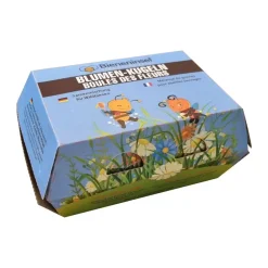 Vedes 102022 - Bieneninsel - Blumen-Kugeln, 6er Pack im Eierkarton Samenmischung Blumensamen Blume New