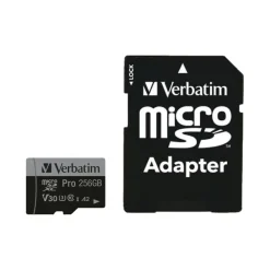 Verbatim Pro U3 256GB Micro SDXC Karte, mit Adapter Outlet