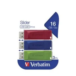 Slider USB 2.0 16GB 3er Pack ^ Verbatim