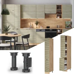 Vicco Apothekerhochschrank Fame-Line Eiche gefräst 30 cm Best