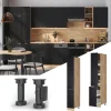 Apothekerhochschrank Fame-Line Eiche Schwarz gestreift 30 cm ^ Vicco