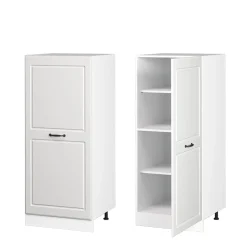Backofenumbauschrank Küchenschrank Küchenzeile R-Line Landhaus 60 cm Weiß große Tür ^ Vicco Best