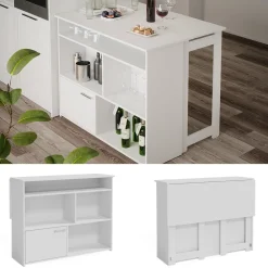 Vicco Bartisch Dominic Weiß 116 x 37 cm Esszimmer Küche offene Fächer Tür Online