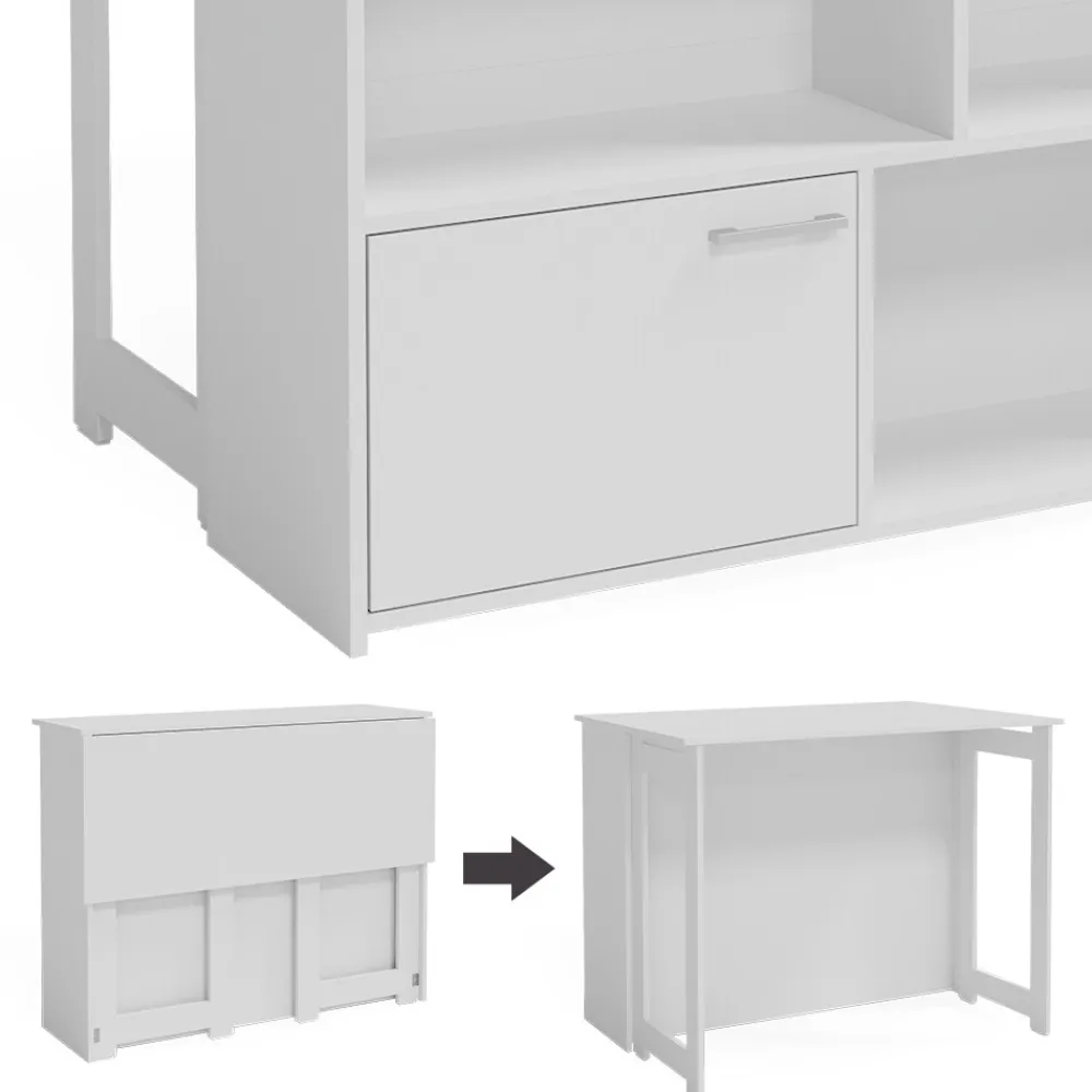 Vicco Bartisch Dominic Weiß 116 x 37 cm Esszimmer Küche offene Fächer Tür Online