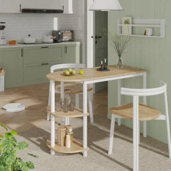 Vicco Bartisch Freetown Eiche Weiß 110 x 75,5 cm mit Regal Sale