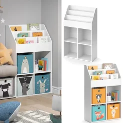 Bücherregal Luigi Ordnerregal Aktenregal Standregal Regal Büro Weiß ^ Vicco Outlet