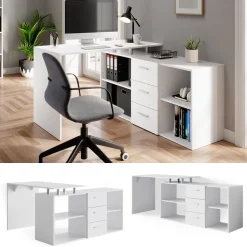 Vicco Eckschreibtisch Schreibtisch Bürotisch Dante Winkelschreibtisch PC-tisch Sale