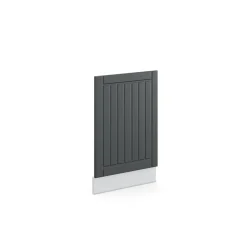 Geschirrspülerblende Geschirrspülfront Küchenmöbel Fame-Line Landhaus Weiß Dunkelgrau 45 cm modern ^ Vicco Sale