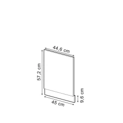 Vicco Geschirrspülerblende Küchenmöbel R-Line Solid Weiß Blau Grau 45 cm modern Arbeitsplatte Online