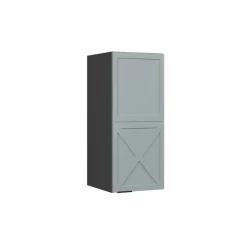 Hängeschrank Fame-Line Anthrazit Hellblau-Grau gerahmt 30 cm ^ Vicco Hot