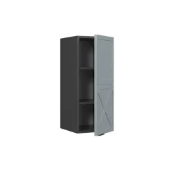 Hängeschrank Fame-Line Anthrazit Hellblau-Grau gerahmt 30 cm ^ Vicco Hot