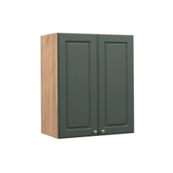 Hängeschrank Küchenschrank Küchenmöbel Fame-Line Eiche Grün-Gold Landhaus 60 cm Küche Einbauküche Hängeschrank Drehtür Einlegeboden Küchenzeile ^ Vicco Sale