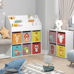 Kinderregal Bücherregal Aufbewahrungsregal Luigi Spielzeugablage Faltbox ^ Vicco Discount