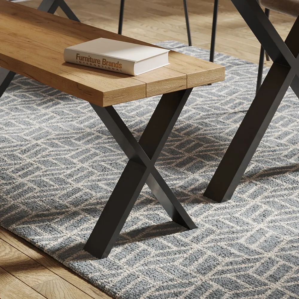 Loft Tischkufen X-Form 42cm Tischbeine Tischgestell Couchtisch Möbelfüße ^ Vicco Discount