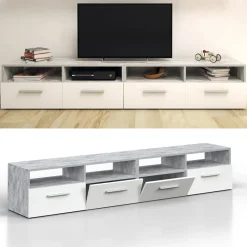 Lowboard Diego Fernsehschrank Sideboard TV Fernsehtisch Beton ^ Vicco Discount