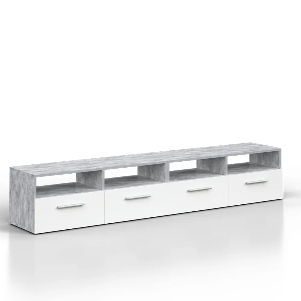 Lowboard Diego Fernsehschrank Sideboard TV Fernsehtisch Beton ^ Vicco Discount