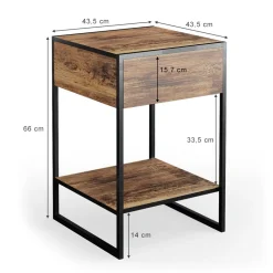 Vicco Nachttisch Nachtkommode Nachtschrank Fyrk 2er Set Boxspringbett Schublade Hot