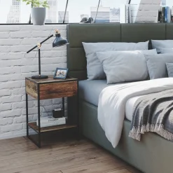 Vicco Nachttisch Nachtkommode Nachtschrank Fyrk 2er Set Boxspringbett Schublade Hot