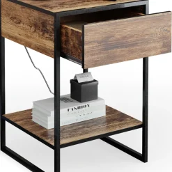 Vicco Nachttisch Nachtkommode Nachtschrank Fyrk 2er Set Boxspringbett Schublade Hot