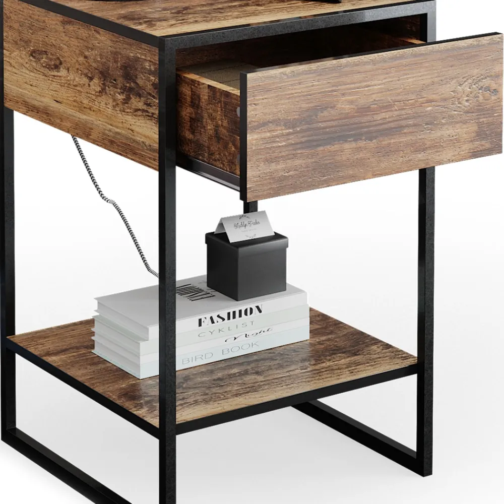 Vicco Nachttisch Nachtkommode Nachtschrank Fyrk 2er Set Boxspringbett Schublade Hot