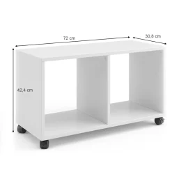 Vicco Rollcontainer Bürocontainer 2 Fächer Aktenregal Büroregal Aktenschrank Outlet